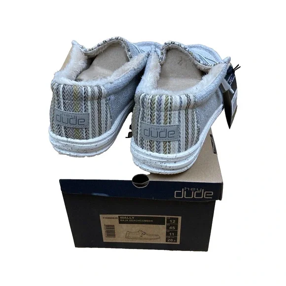 Hey Dude Wally | Men's Shoes | Faux Fur lined | Baja Beachcomber | Size 12 - Picture 4 of 5